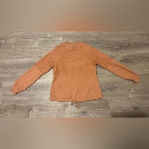 Amadi Margi Terry Cloth Drawstring Sweater Size Small Anthropologie Boho